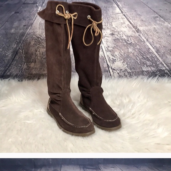 Sperry Top Sider Brown Leather Boots - Picture 2 of 6